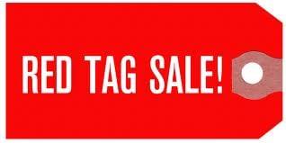 We are having a RED TAG SALE!!!!