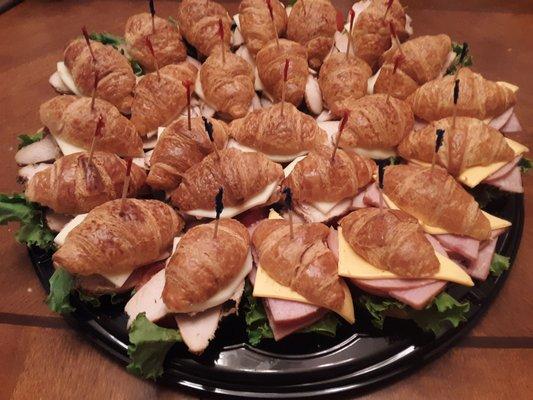 Honey Baked Pit Ham Croissants & House Smoked Turkey Breast Croissants