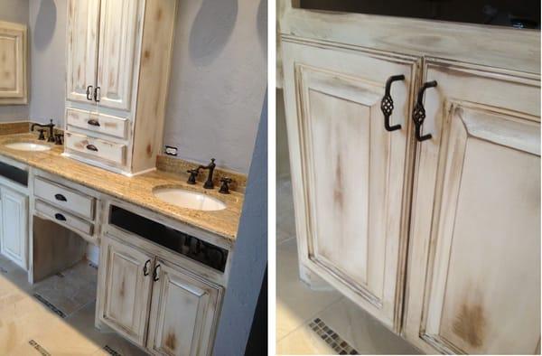 distressed finish furniture painting