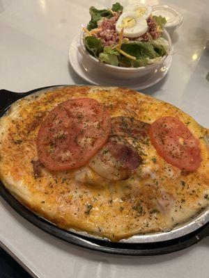 Kentucky Hot Brown and Fresh Made Side Salad