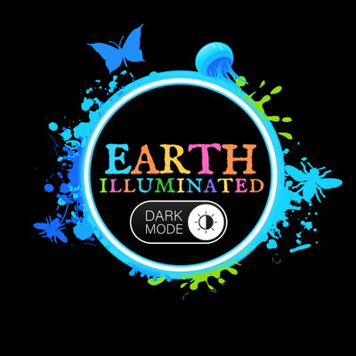 Earth Illuminated: Dark Mode Logo