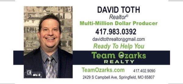 David Toth business card