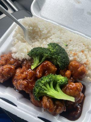 Sesame Chicken no sesame seeds