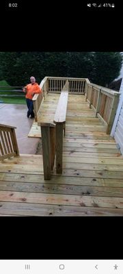 Handicap ramp complete