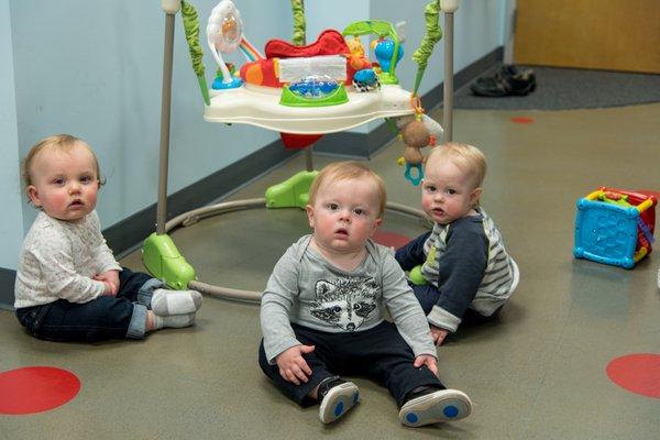 Play time in the infants class.