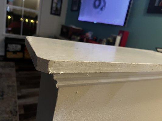 Wall damage from Home Depot