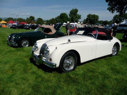 Jaguar 140 and 150-s @ Concours