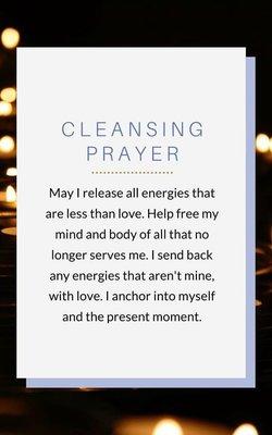 Cleansing prayers