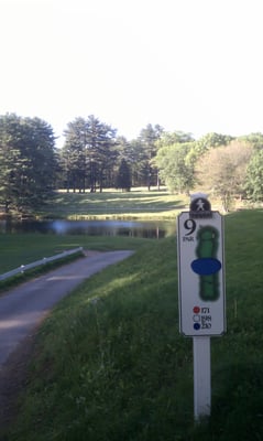 I like the signs at each tee.  It makes you feel like you're at a nice course instead of some garbage public one.