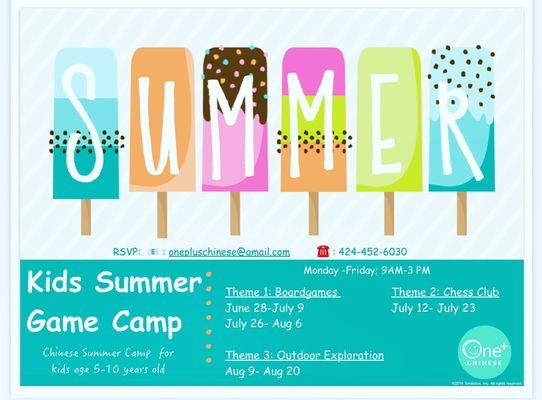 Chinese Immersion Summer Camp is enrolling.