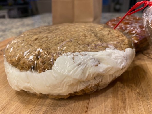 The oatmeal cream pie is HUGE $6