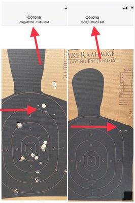 Before and after "anonymous gunsmith" repair of "unnamed problem and remedy".