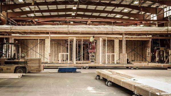 Inside our modular construction factory