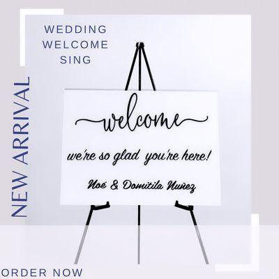 Wedding welcome signs