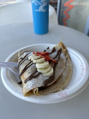 Strawberry banana Nutella crepe