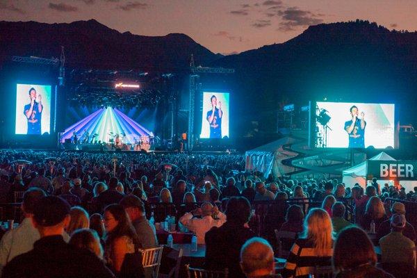 Adam Levine with Maroon 5 closing up the 2017 JAS Labor Day Experience in Snowmass, CO.