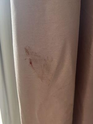 Stains on curtains