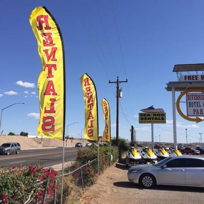 Watercraft Rentals on HWY 95 across from the Riverside in Laughlin