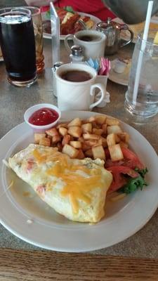 Vegetable omellette.