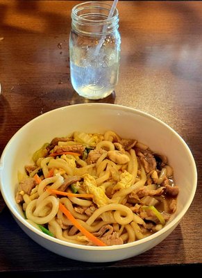 Yaki udon with beef