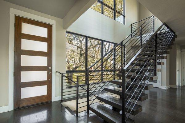 Spanish Oak Remodel/Addition - Entry Stair