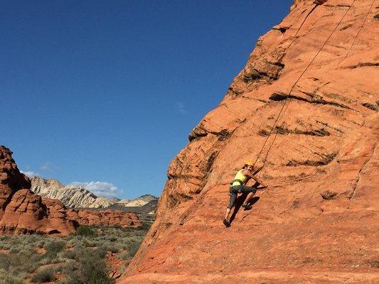 climbing in snow canyon state park