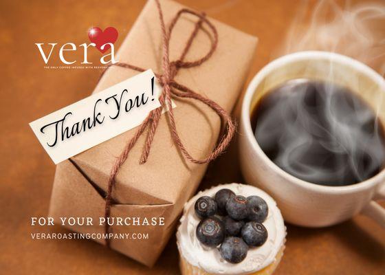 To enhance resveratrol absorption, Vera Roasting Co. only purchases premium 100% Arabica Bean coffee from Central America.