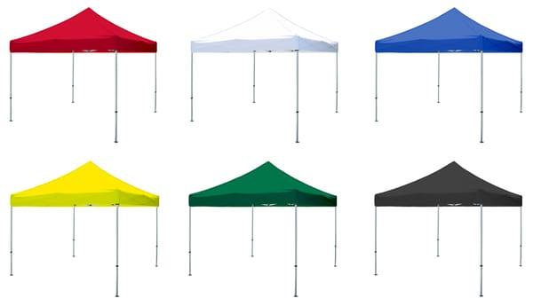 All EZ Pop-Up Canopy Tent Sizes Are Available in Six (6) Standard Colors and Many Custom Colors As Well.