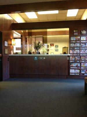 Dental office reception area.