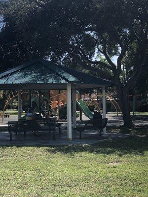 Covered pavilion