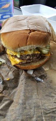 Double cheese burger