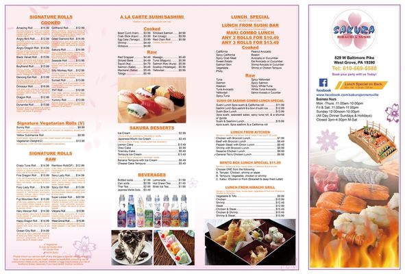 Our Delicious New Menu is here