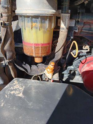 Very dirty water/fuel separator. Can lead to higher engine temps and EGT's