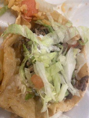 Close up of Steak taco... so delicious and fresh