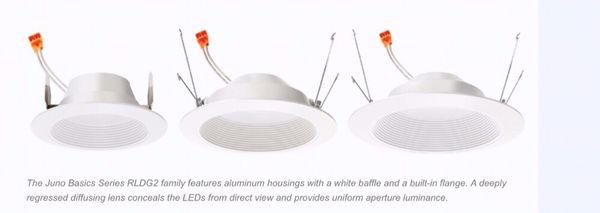 LED recessed lighting trims.