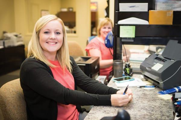 Shelby Daniel & Sandra Henderson, our friendly Financial Coordinators!