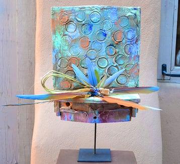 Sheldon Harvey, another of our featured artists who has won many awards for sculpture and paintings including a Santa Fe Market Best of Show