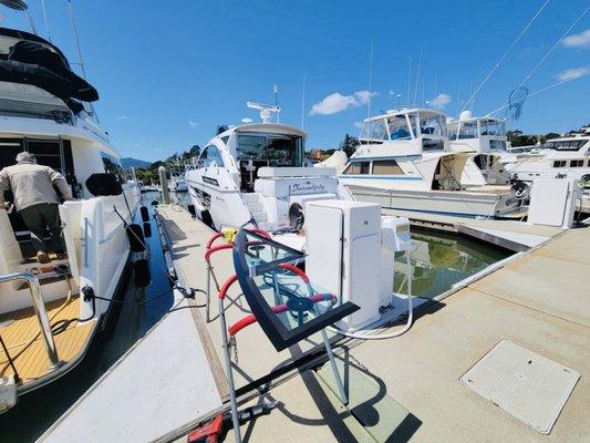 custom cut glass Yacht
 Sausalito