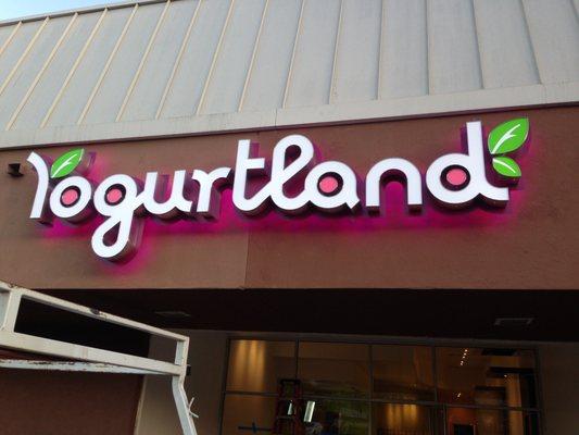 Just one of the hundreds of locations we have done for Yogurtland across the country.