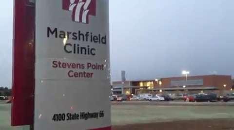 Entrance view to Marshfield Clinic, Stevens Point where the Oral Sugery and Dental Department to Dr. A set his located