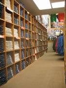 Over 4,000 pairs of jeans in stock