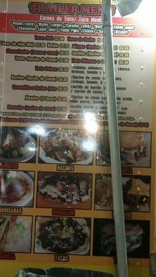 Menu as of 01/16