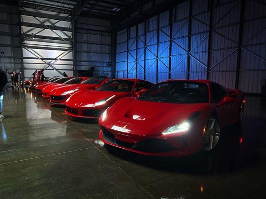 20 Red Ferraris for Polo G's "Sorrys and Ferraris"