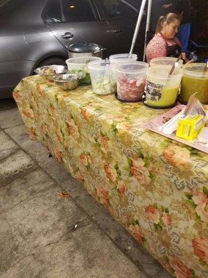 Condiment table