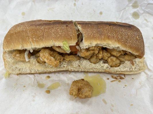 Overstuffed Fried Shrimp PoBoy