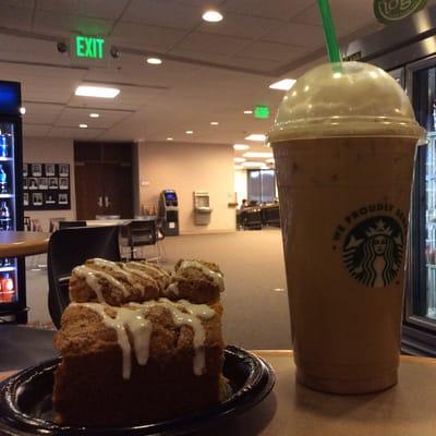 We proudly serve Starbucks! We also have delicious breakfast breads!