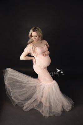 Our Pink Party dress in action! How stunning is this mama to be?!