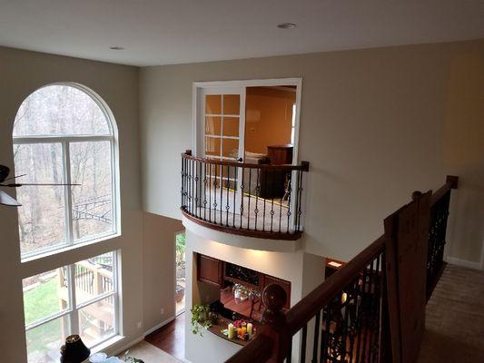 Foyer update and railing.