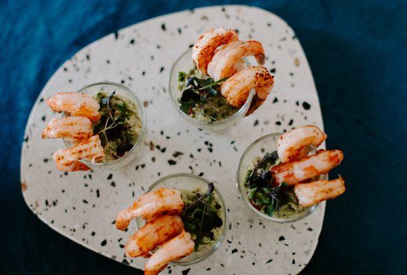 Shrimp and Guacamole Bites