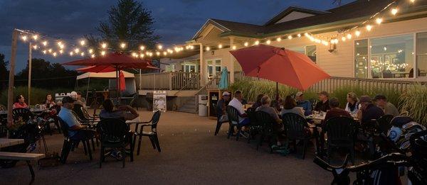 Outdoor patio available through the Fall